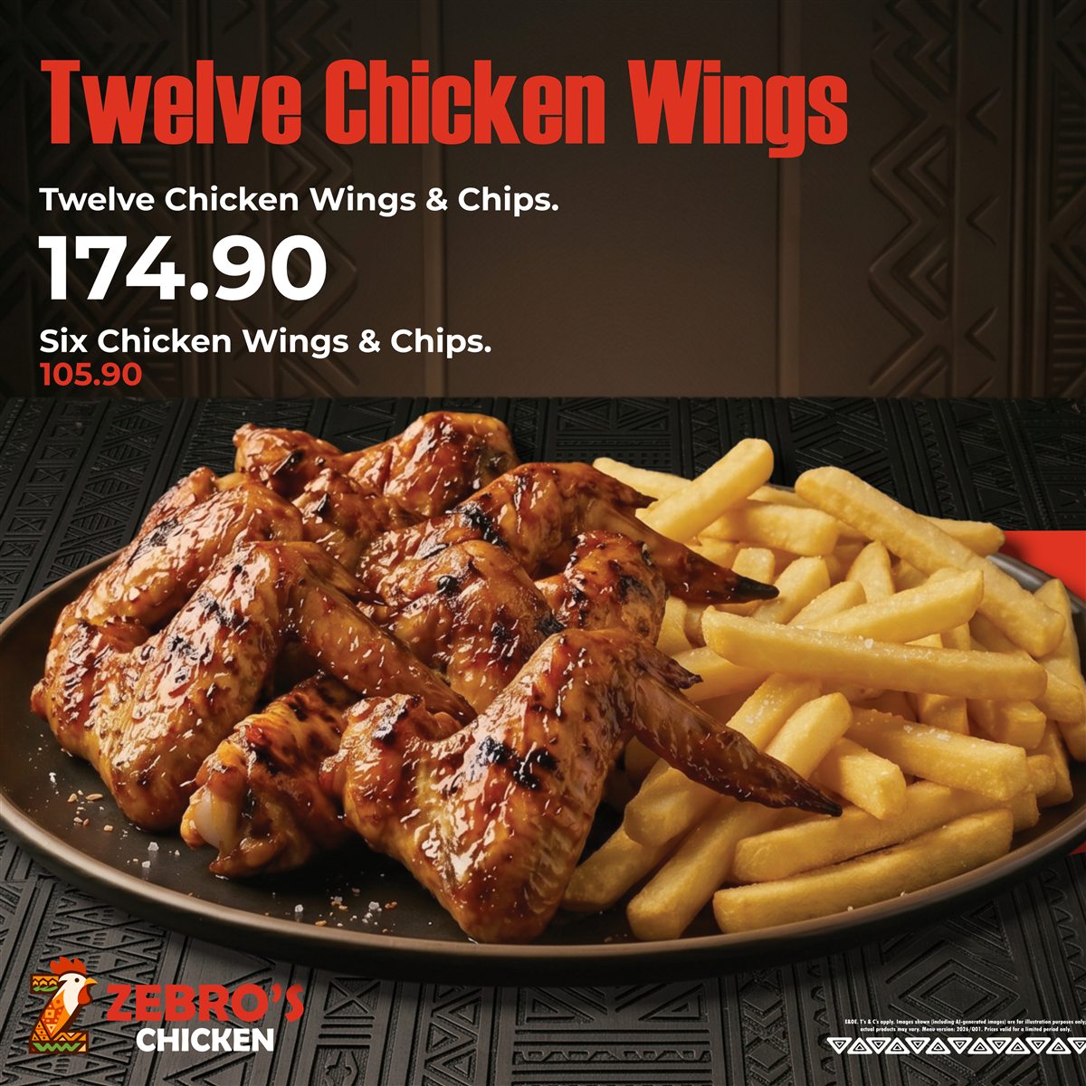 Twelve Chicken Wings special